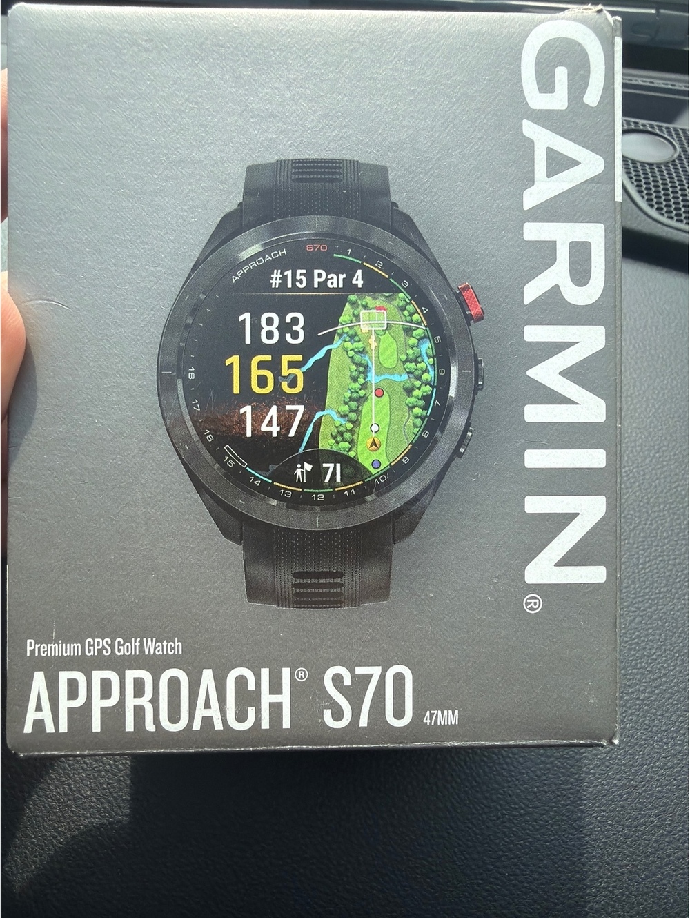 Garmin Approach S70 Premium GPS Golf Watch – 47mm – Black